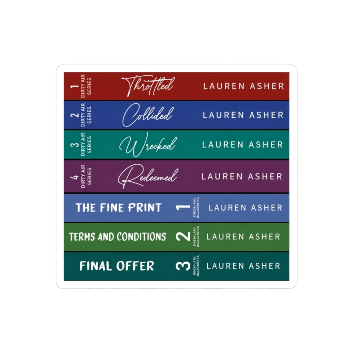 Lauren Asher Book Stack