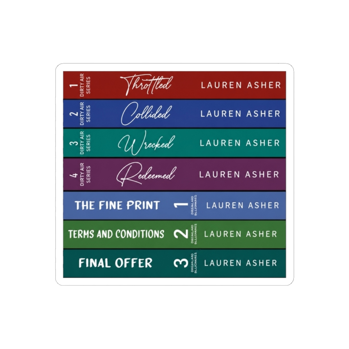 Lauren Asher Book Stack - alternate angle 2, merchandise